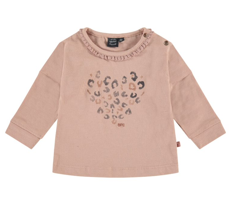 Baby Girl Long Sleeve TShirt | Faded Salmon