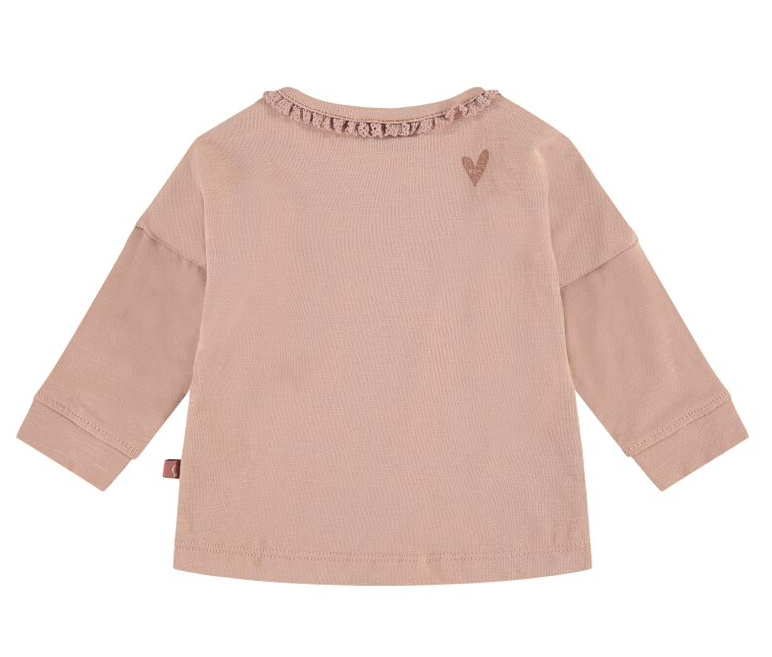 Baby Girl Long Sleeve TShirt | Faded Salmon