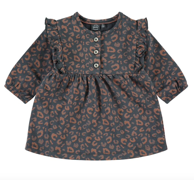 Baby Girl Long Sleeve Dress | Iron Print