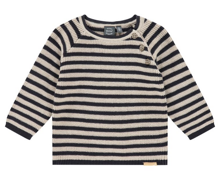 Baby Boy Pullover | Navy Stripe