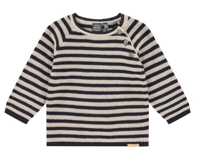 Baby Boy Pullover | Navy Stripe
