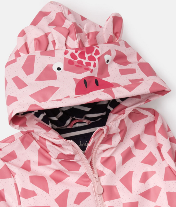 Riverside Showerproof Character Coat | Pink Giraffe