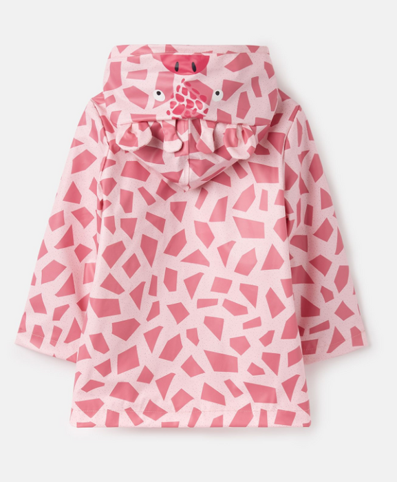 Riverside Showerproof Character Coat | Pink Giraffe