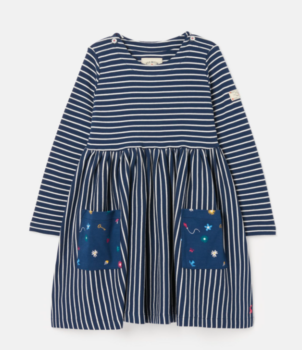 Nancy Breton Dress | Blue Stripe
