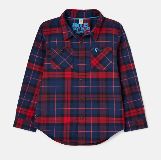 Hamish Long Sleeve Shirt | Red Check
