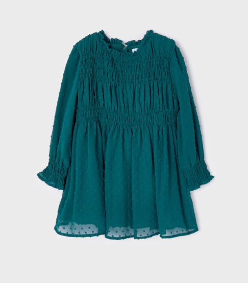 Green Ruffed Dress | 4960