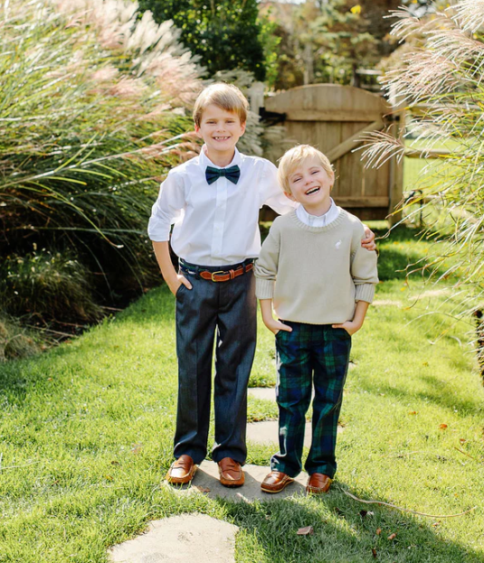 Prep School Pants | Berwick Black Watch With Nantucket Navy Stork