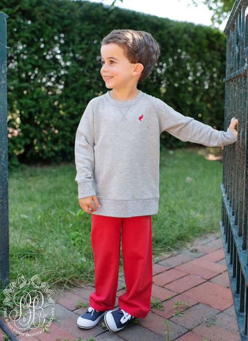 Sunday Style Sweatpant | Richmond Red with Grantley Gray