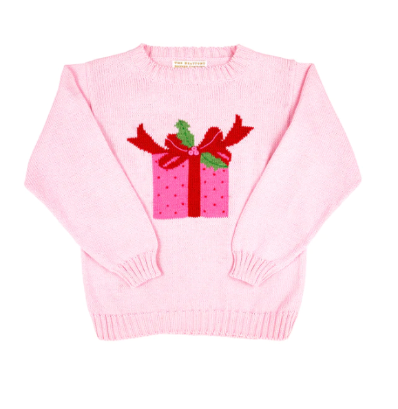 Isabelle's Intarsia Sweater | Palm Beach Pink with Gift