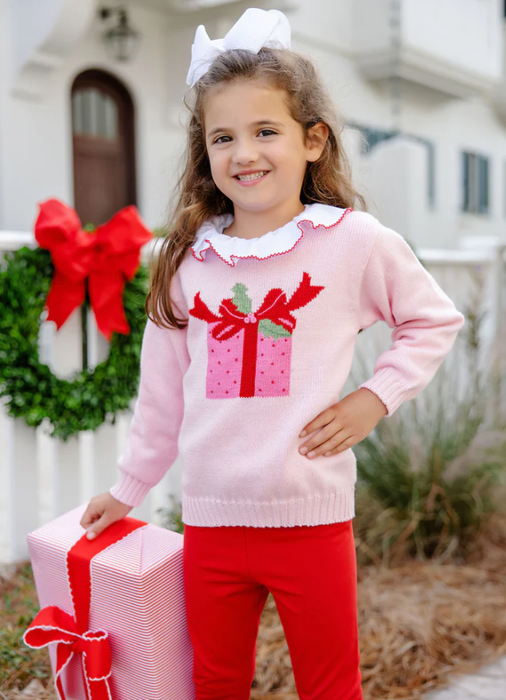 Isabelle's Intarsia Sweater | Palm Beach Pink with Gift