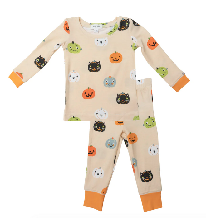 Bamboo Lounge Wear Set | Halloween Pumpkins