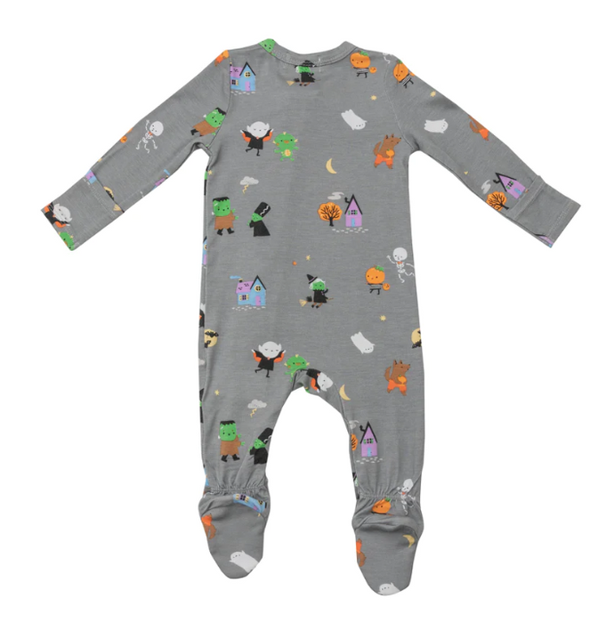 Bamboo Zipper Footie | Lil Monsters