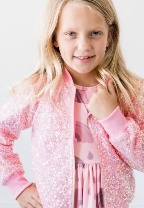 Bubblegum Sequin Jacket