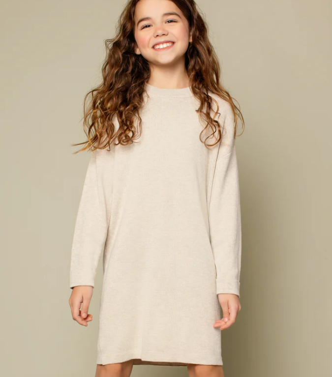 Sweater Dress | Heather Beige