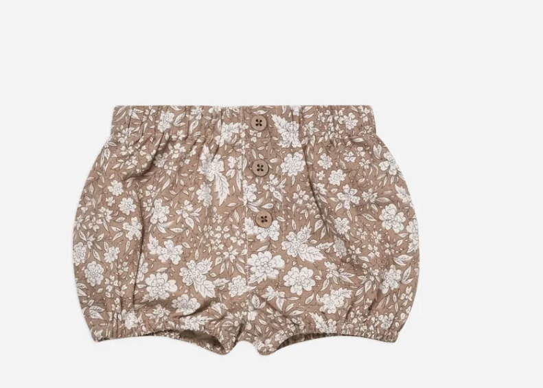 Button Shorts | Soft Floral