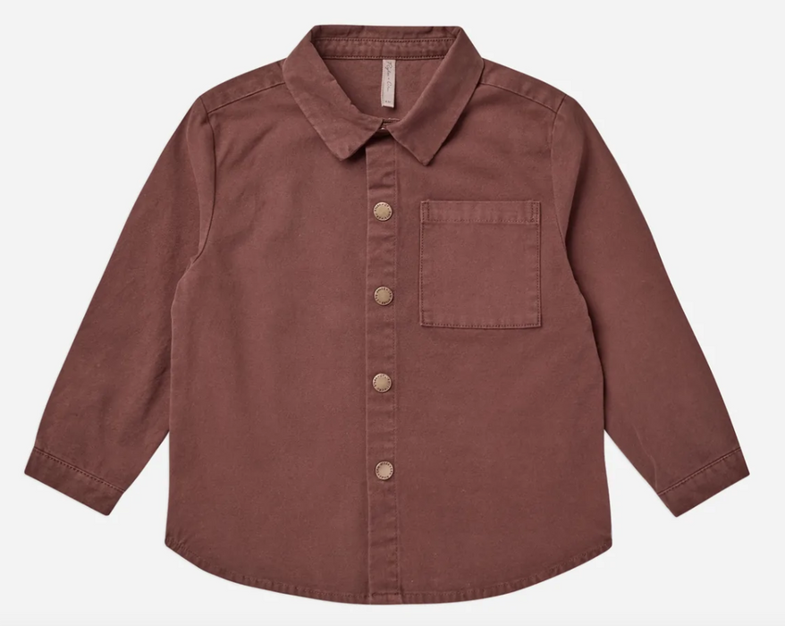 Long Sleeve Collared Shirt | Mahogany