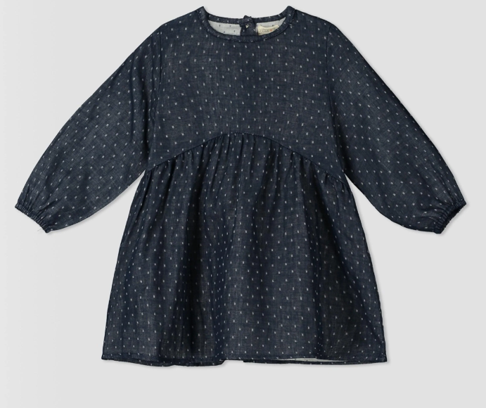 Tamsyn Dress | Navy Dot