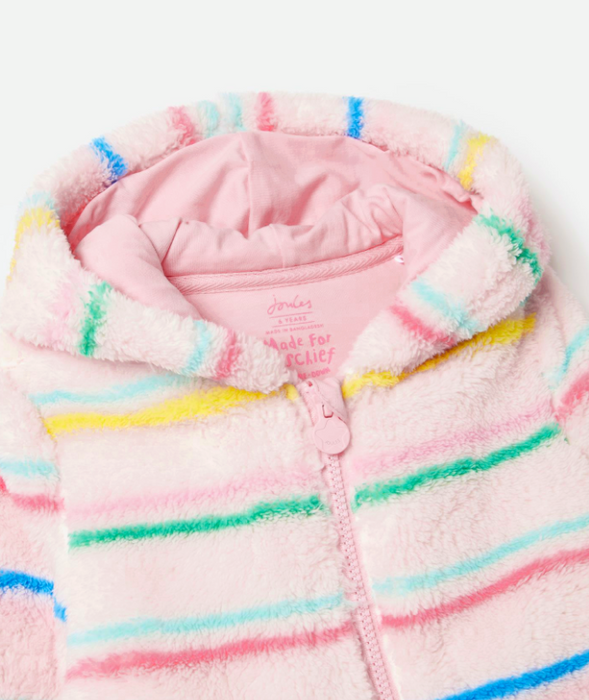 Lanie Fleece Pullover | Pink Multi Stripe