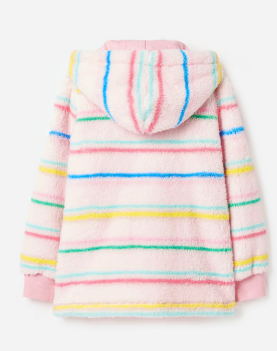 Lanie Fleece Pullover | Pink Multi Stripe