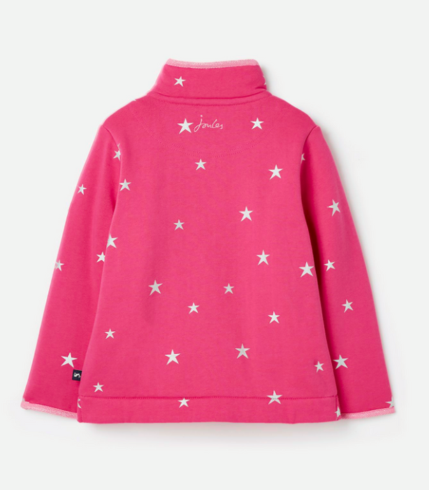 Fleece Lined Sweatshirt | Pink Stars