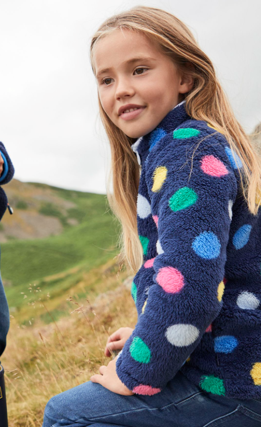 Merridie Fleece | Navy Spot