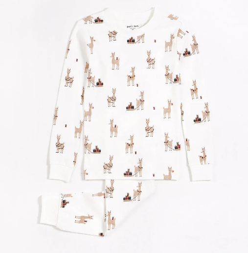 Rudy and Reindeers PJ Set | Off White