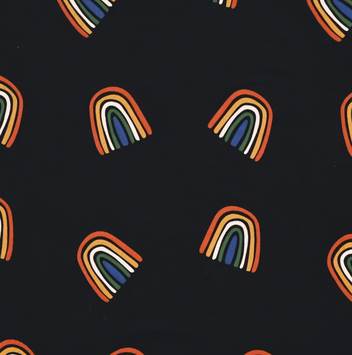 Kyte Baby Printed Toddler Blanket Rust Rainbow Midnight