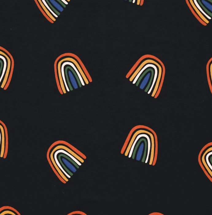 Kyte Baby Printed Toddler Pajama Set Rust Rainbow Midnight