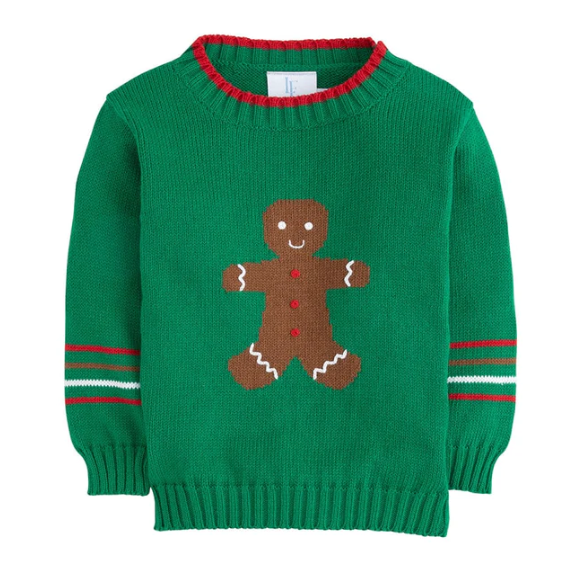 Gingerbread Intarsia Sweater | Green