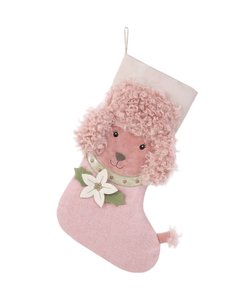 Paris Poodle Stocking