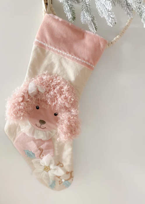 Paris Poodle Stocking
