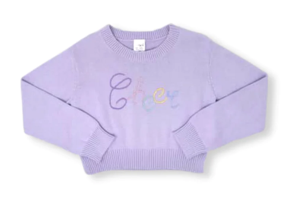 Stella Sweater | Purple Cheer