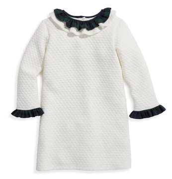 Georgina Dress | Ivory w/Melbourne Plaid