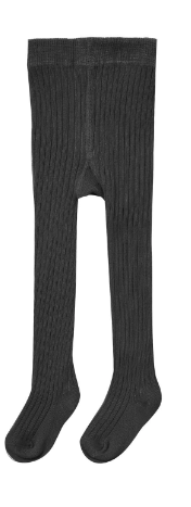 Ribbed Tights | Black