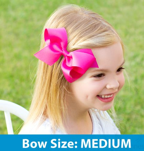 Medium Sparkle Glitter Textured Bow | Red