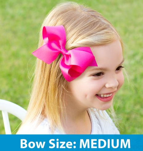 Md. Grosgrain Bow on Headband | Ant White