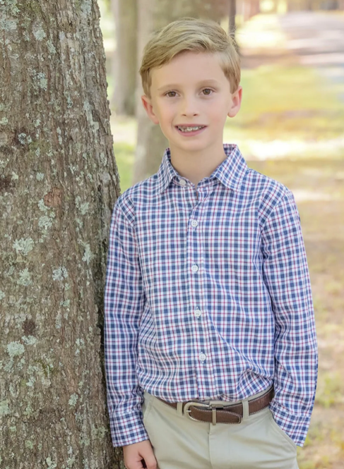 Ryan Dress Shirt | Blue Plaid