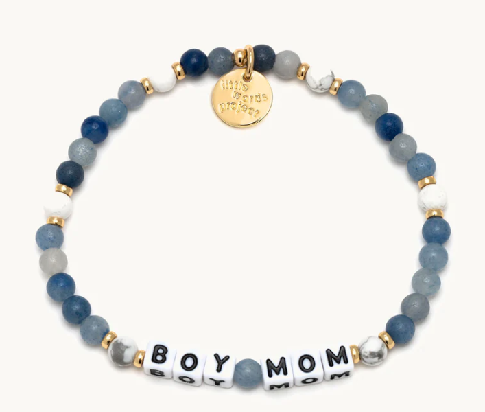 Boy Mom w/White Bracelet M/L