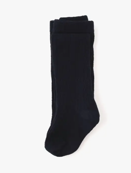 Cable Knit Tights | Black