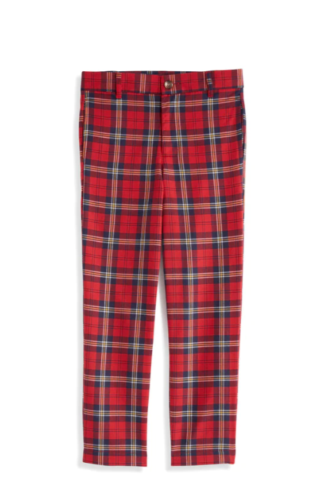 Boys Plaid Slim Pant | Riley Tartan