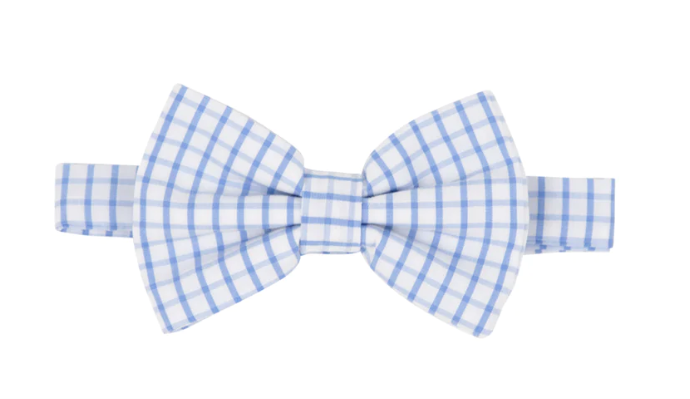 Baylor Bowtie - Woven Yarn | Park City Periwinkle Windowpane