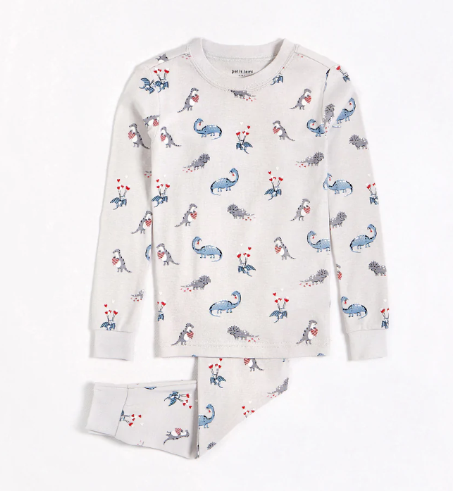 Lovasaurus Print PJ Set | Lunar Rock