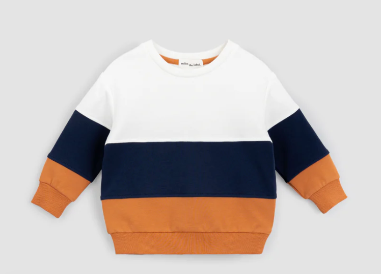 Baby Colorblock Terry Sweatshirt | Orange