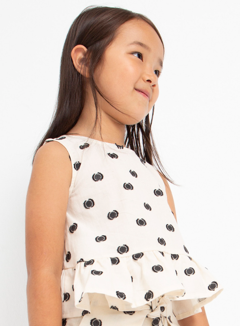 Polka Dot Top | Ivory | 3140