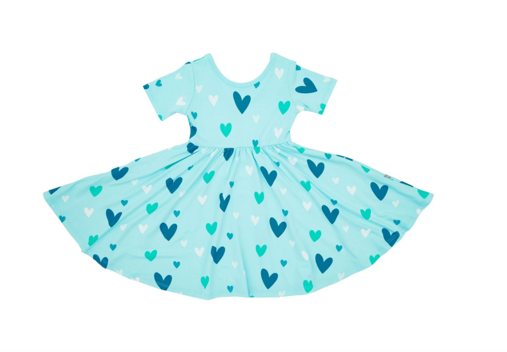 Kyte Printed Twirl Dress | Robin Hearts