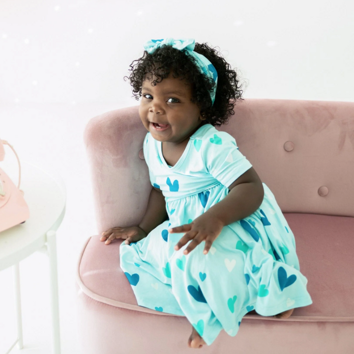 Kyte Printed Twirl Dress | Robin Hearts