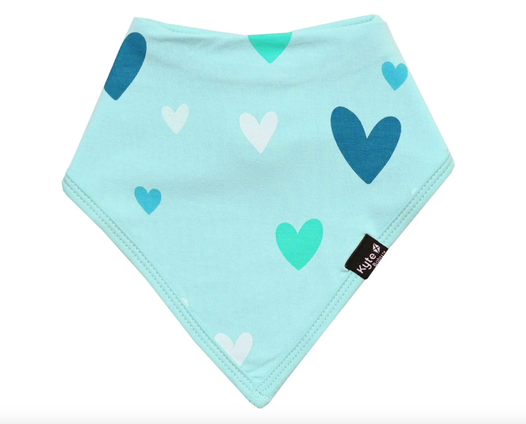 Kyte Baby Printed Bib | Robin Hearts