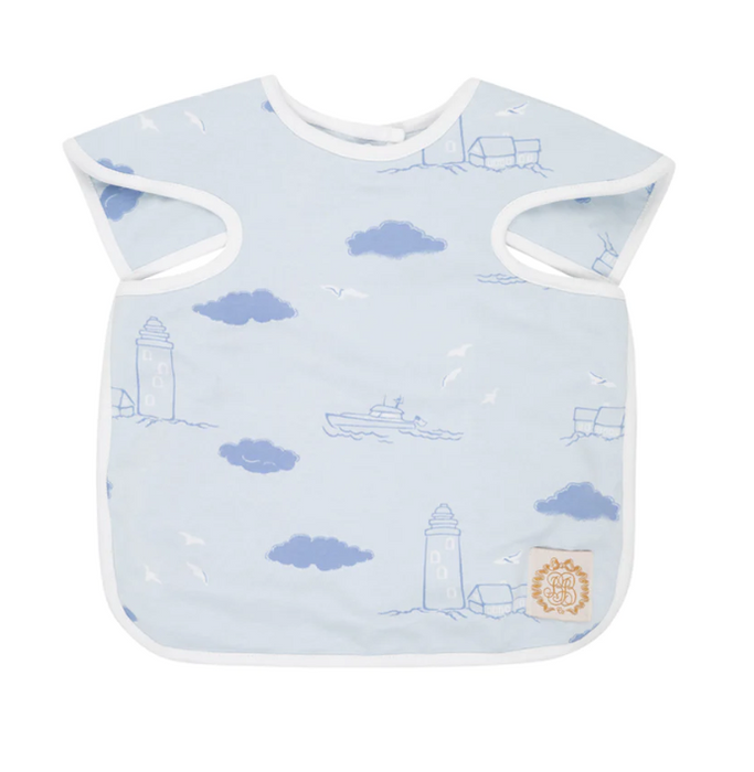 Big Bite Bib | Loggerhead Lighthouse/Worth Avenue White