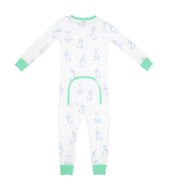 Knox's Night Night Footed | Broadwalk Bunny/Grace Bay Green