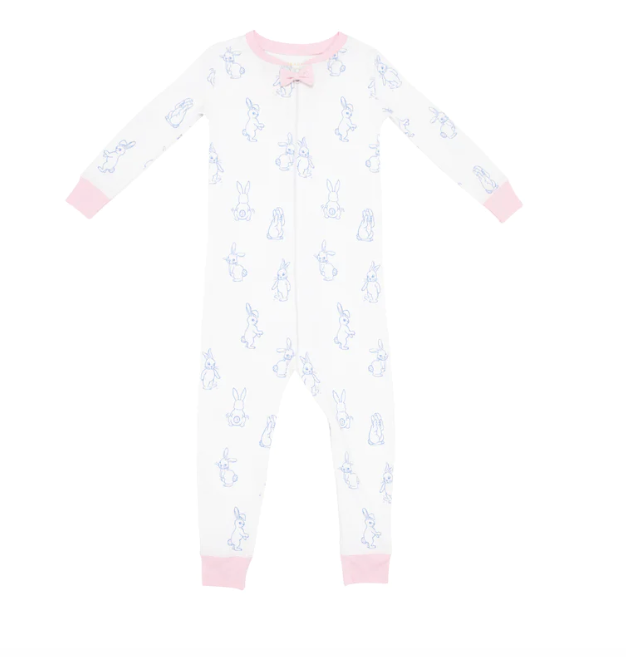 Noelles Night Night Footed | Boardwalk Bunny/Palm Beach Pink